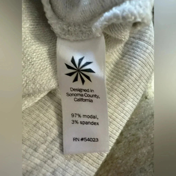 Athleta Women’s Light Heathered Gray Crisscross Sweatshirt Dress - Size Small - Picture 5 of 7